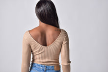 Load image into Gallery viewer, Feels Like Fall Ribbed Bodysuit- Khaki
