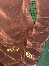 Load image into Gallery viewer, Custom Velour 45Six&quot; Tracksuit- Mocha Brown
